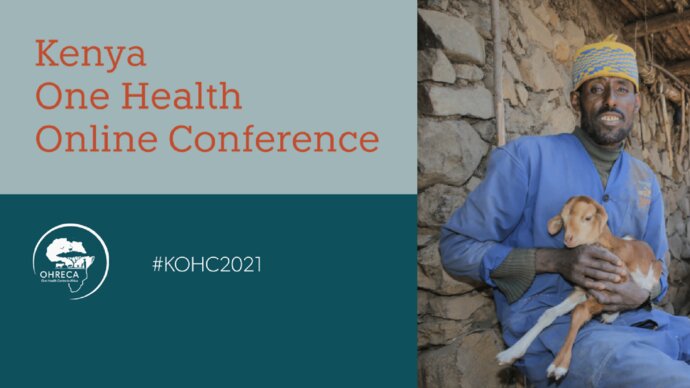Kenya One Health Online Conference, OHRECA logo, and KOHC2021 hashtag