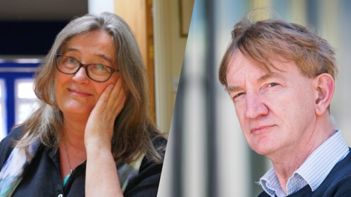 Professor Fiona Tomley and Professor Adrian Hill