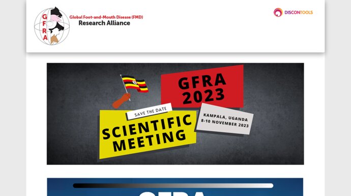 Screenshot of the GFRA website