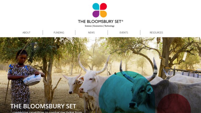 Screenshot of the Bloomsbury Set website