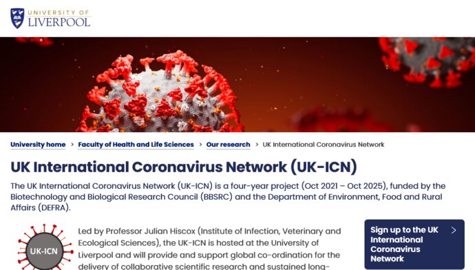 UK-ICN website screenshot.
