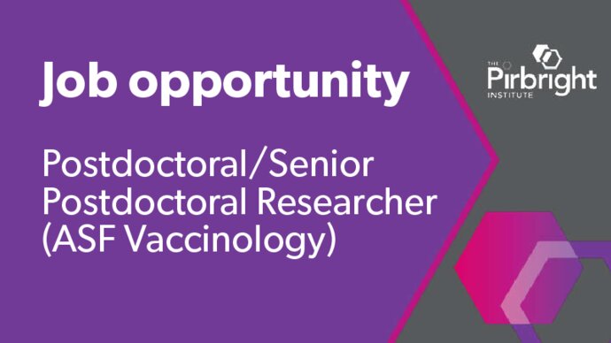 Job opportunity at The Pirbright Institute