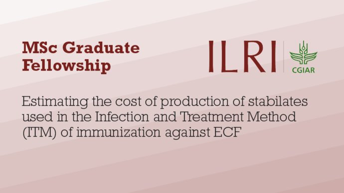 Text: Estimating the cost of production of stabilates used in the Infection and Treatment Method (ITM) of immunization against ECF