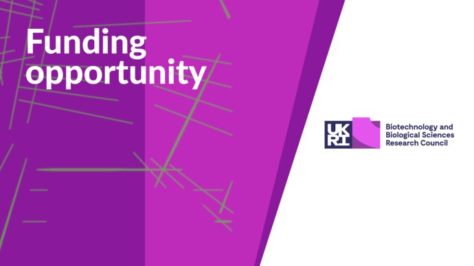 Funding opportunity, Biotechnology and Biological Sciences Research Council
