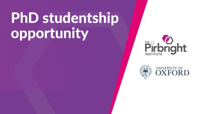 PhD studentship opportunity: The Pirbright Institute and the University of Oxford