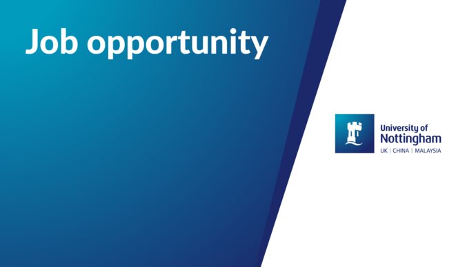 Job opportunity at the University of Nottingham