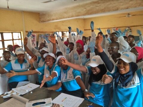 IVVN Schools Outreach Team and Abadina Grammar School Students
