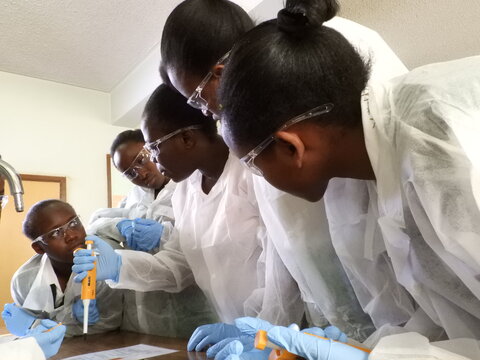 Scientific outreach activity in a school