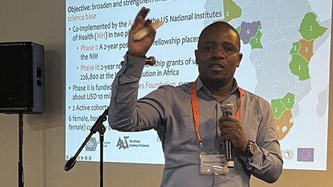 Dr Rowland Opisa from the African Academy of Sciences