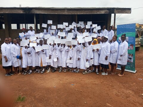 First school visit at Ojoo High School in Alaka, Ibadan